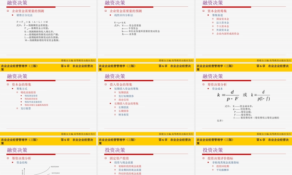 第06章 农业企业经营决策.ppt
