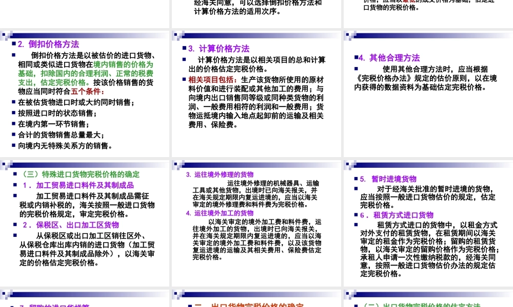 第08章 关税的税务筹划.ppt