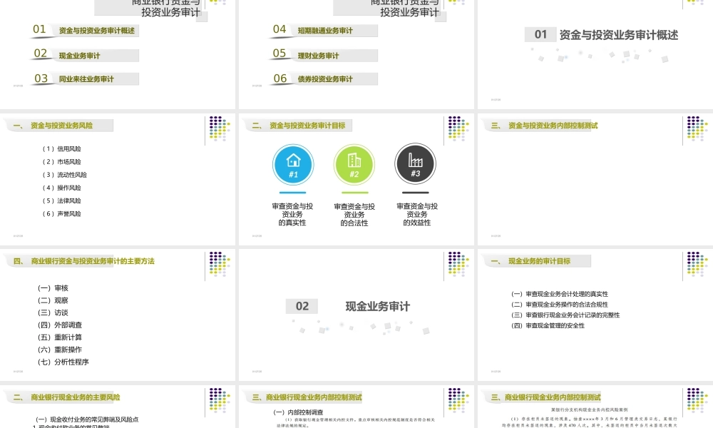 第08章 商业银行资金与投资业务审计.ppt