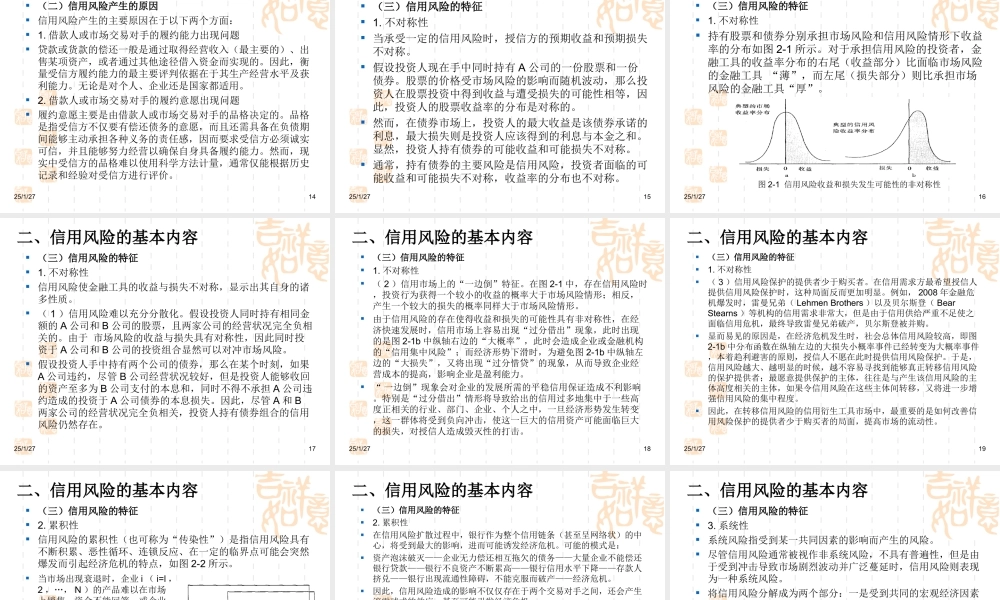 第二章 信用风险及其度量概述.ppt