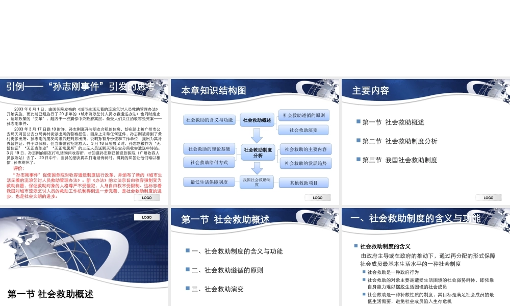 第09章 社会救助制度.ppt