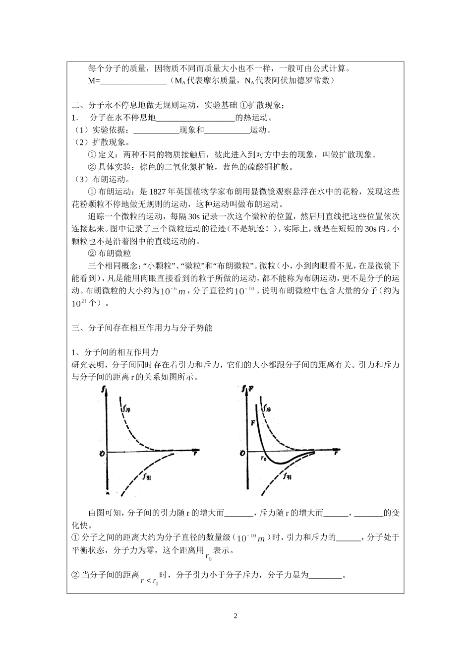 7.1分子动理论内能热和功（祁永亮）.doc_第2页