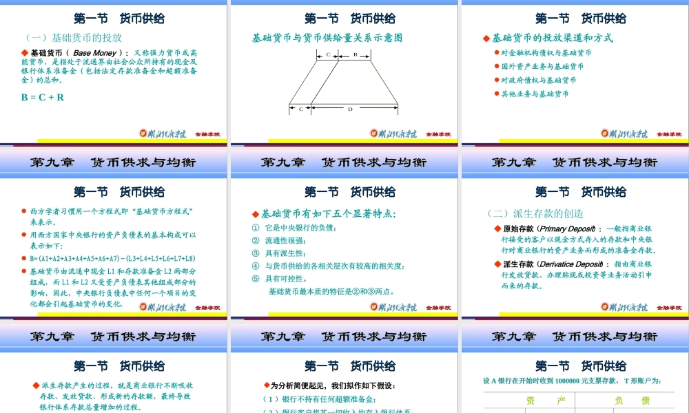 09 第九章货币供求与均衡.ppt