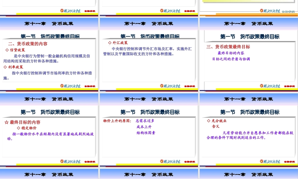 11第十一章货币政策.ppt