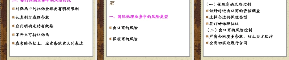 第12章 国际结算中的风险及风险控制.ppt