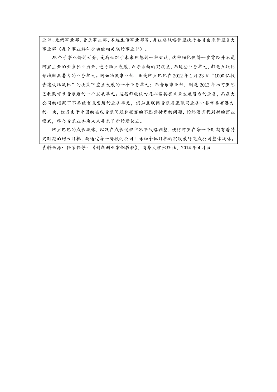 第八章附件2：组织变革案例—《阿里巴巴的组织变革历程——从“大淘宝”到“小而美”》.doc_第2页