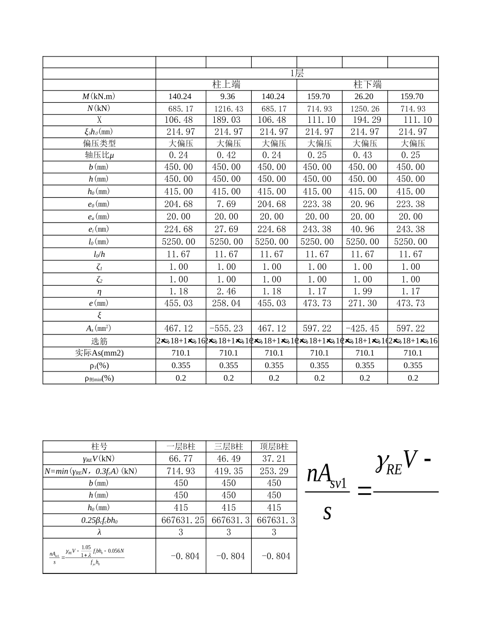 柱 截面设计.xls_第1页