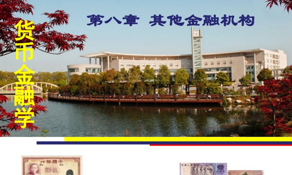 08第八章其他金融机构.ppt