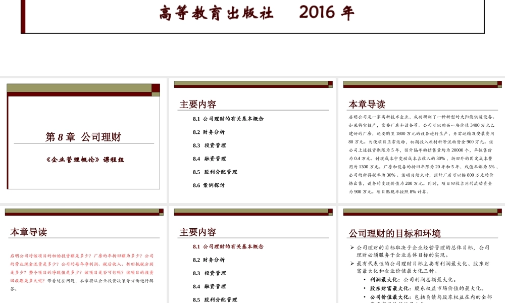8 公司理财.ppt