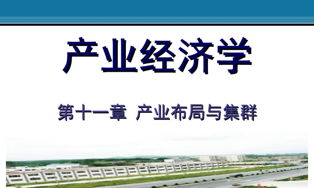 11.产业布局与集群.ppt