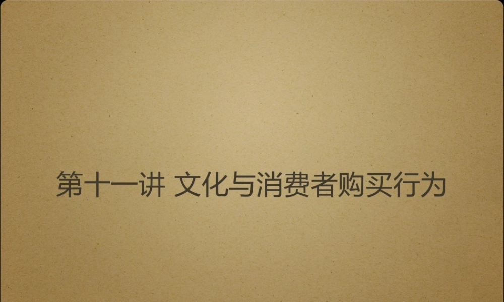 k第十一章 文化与消费者购买行为.pptx
