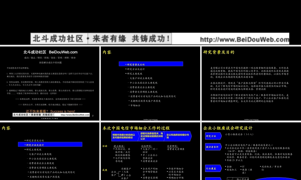 麦肯锡 中国电信产品与服务市场细(1).ppt