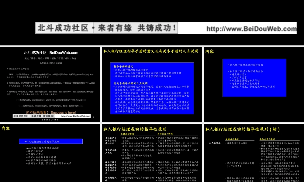 麦肯锡 中信实业银行私人银行经理(1).PPT