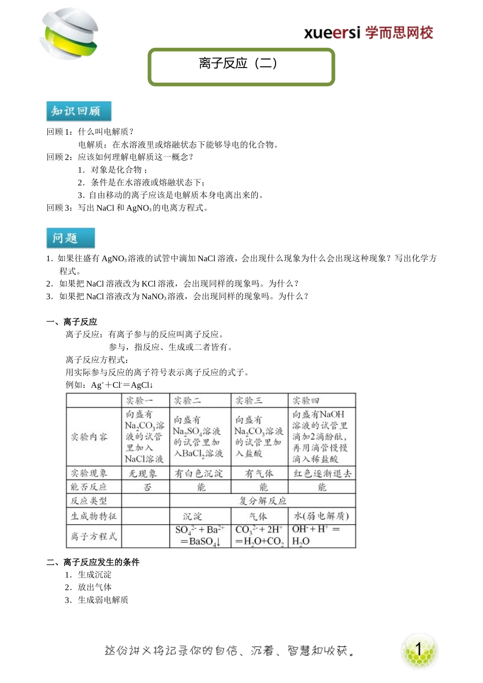 离子反应（二）.doc_第1页