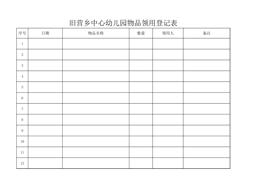 物品领用登记表.xlsx_第2页