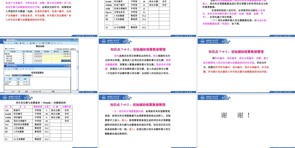 (151)7.4.2：初始辅助核算数据管理.pptx