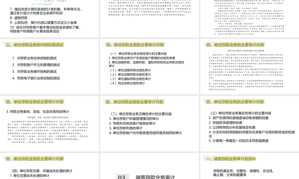 第06章 商业银行存款业务审计.ppt