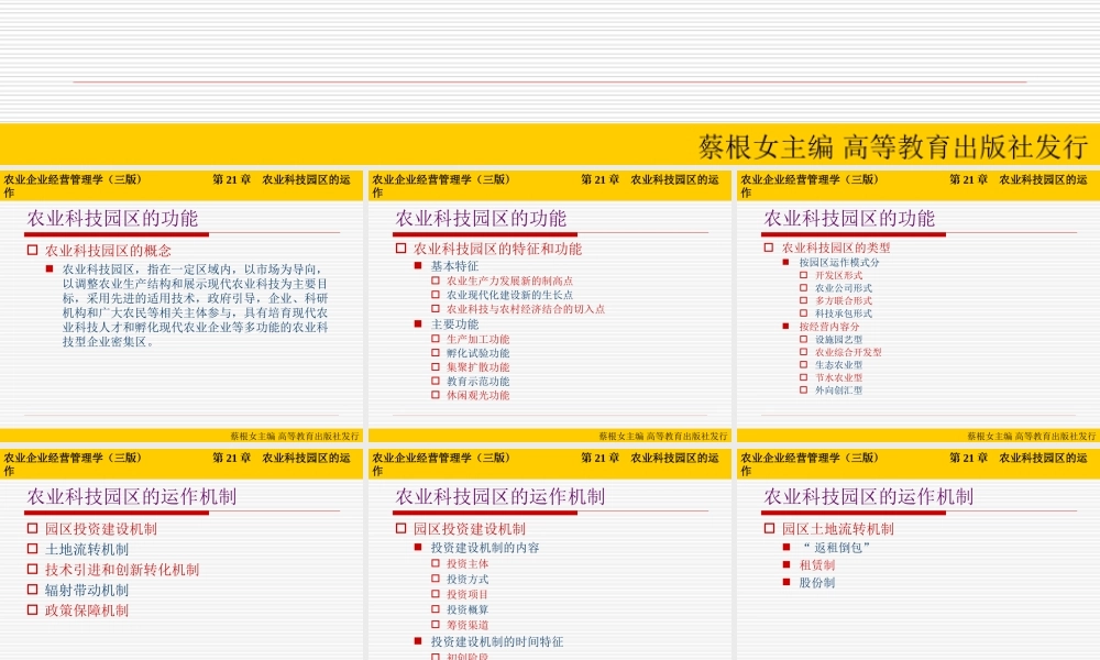 第21章 农业科技园区的运作.ppt