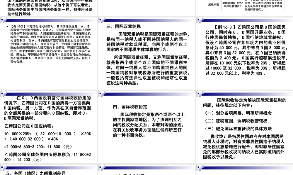 第16章 国际税务筹划通论.ppt