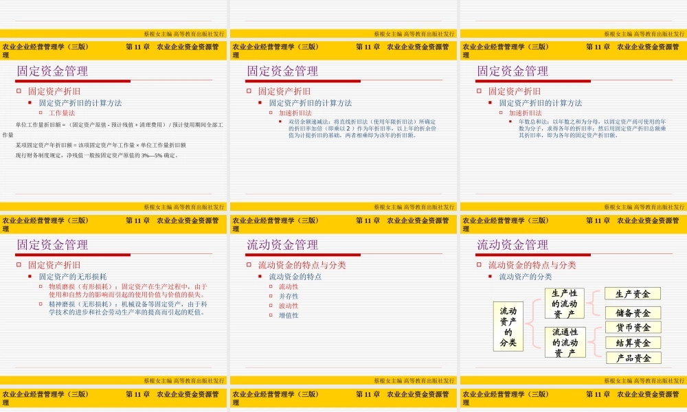 第11章 农业企业资金资源管理.ppt