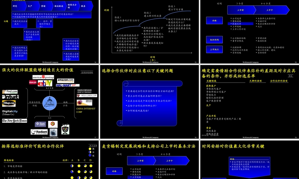 麦肯锡2003年7月最新战略设计和首次上市咨询报告.ppt