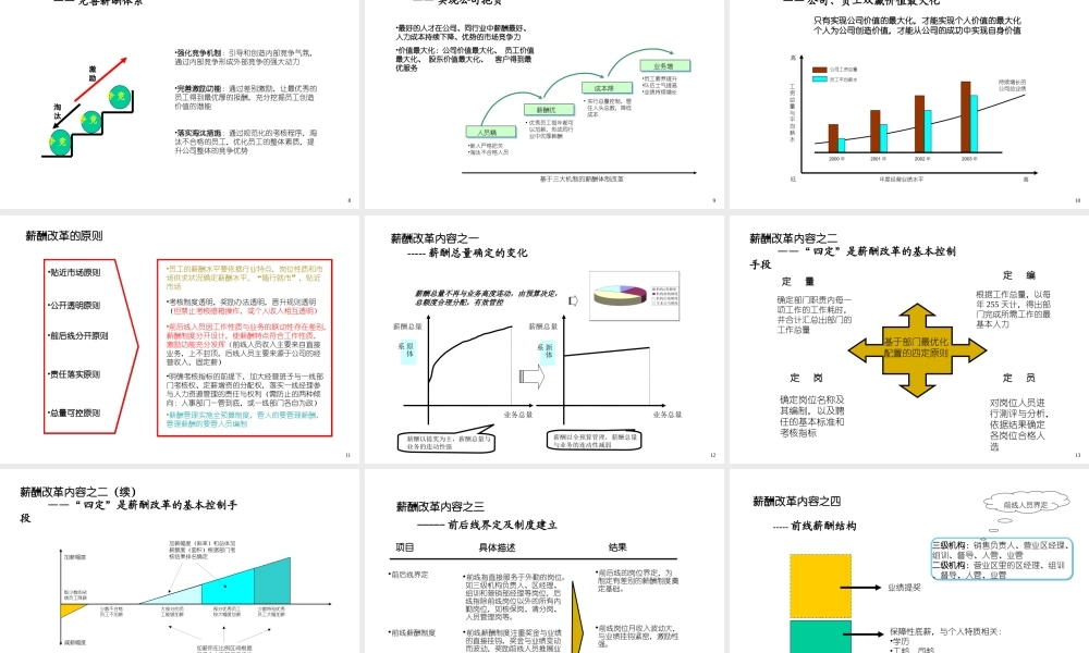 麦肯锡 平安保险薪酬改革咨询报告(1).ppt