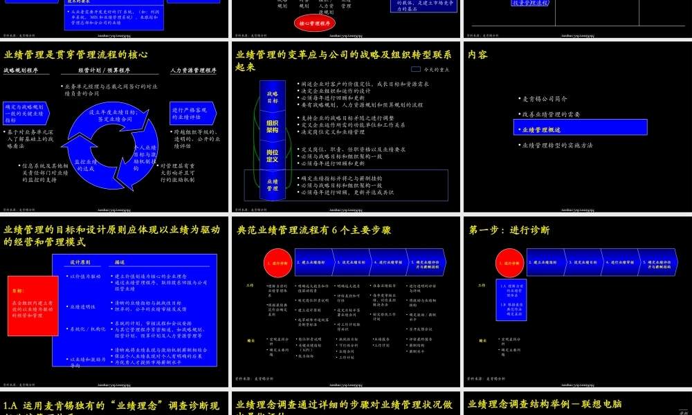 麦肯锡中国企业如何改善绩效管理(1).ppt