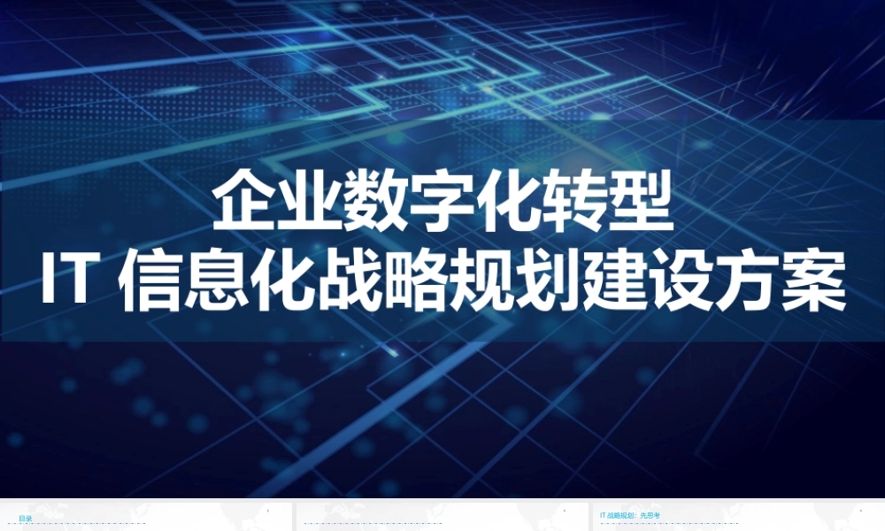 某大型集团企业IT信息化（管理架构、应用架构、技术架构）战略规划.pptx
