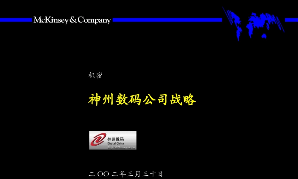 神州数码公司战略(2).ppt