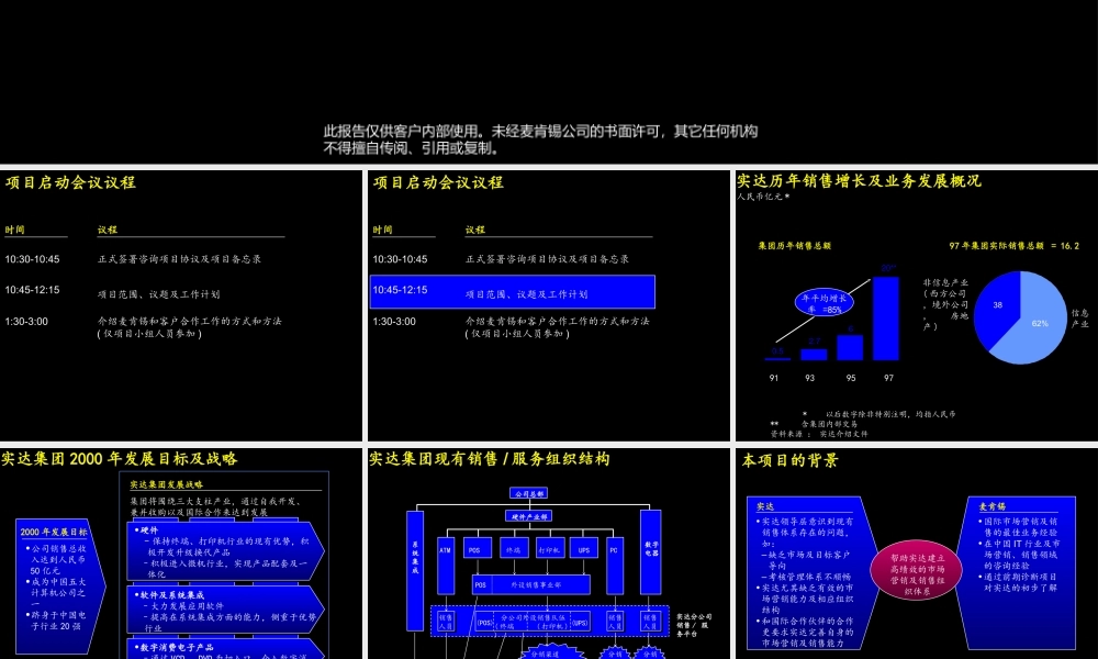 实达建立高绩效的市场营销及销售组织体系项目启动文件(1).ppt