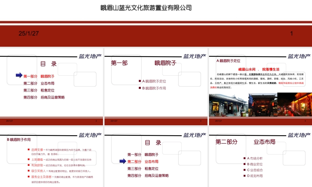 文旅特色小镇商业定位与执行方案.ppt