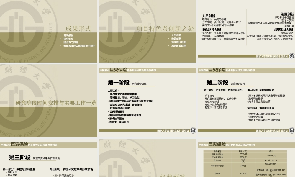 中国农业巨灾保险的必要性论证及建设性构想 @曹将PPTao @华盛顿推倒樱桃树.ppt