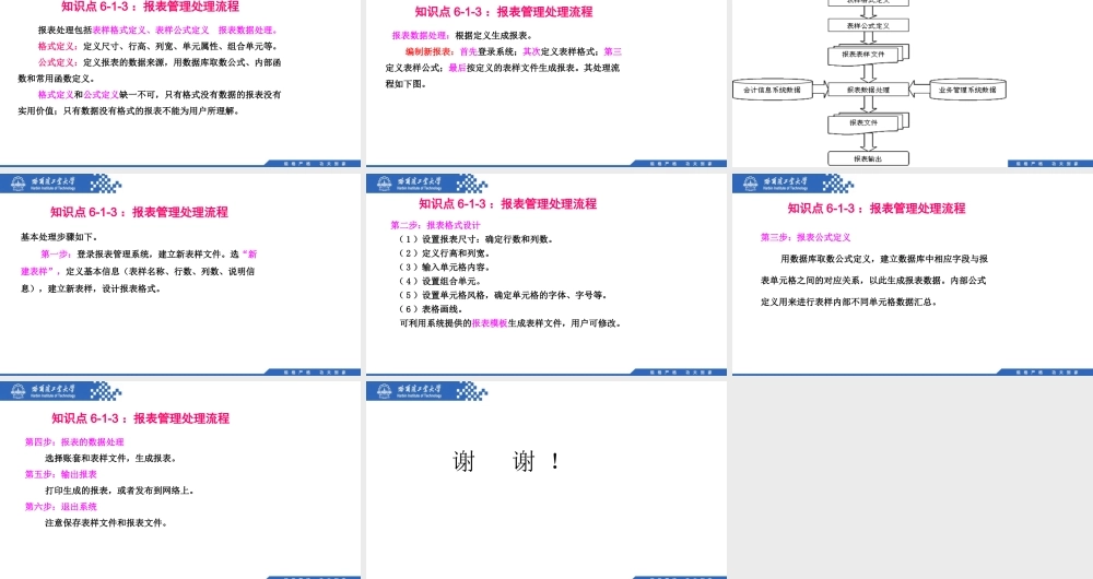 (119)6.1.3：报表管理处理流程.pptx