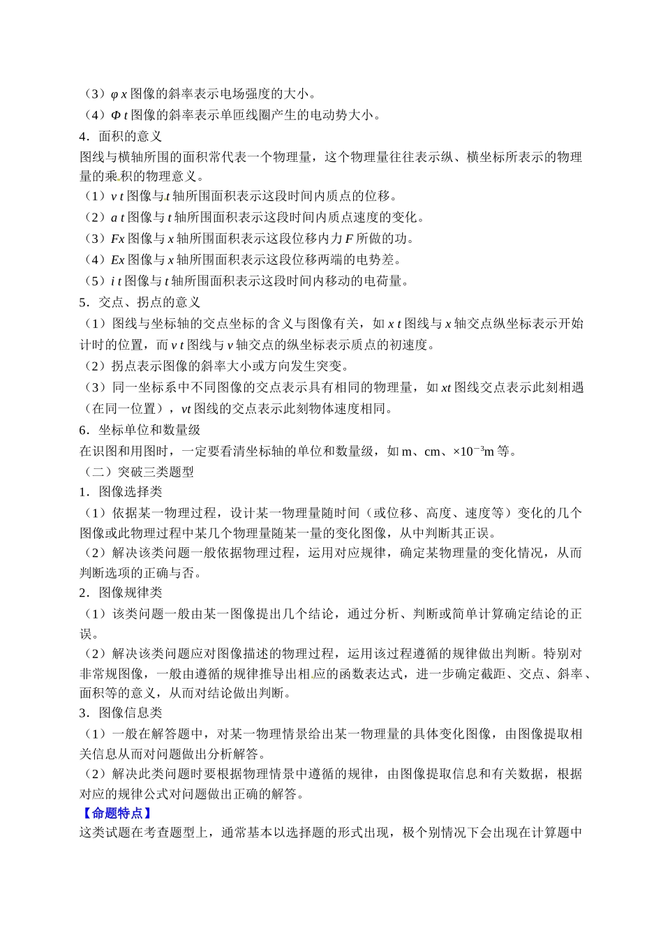 重难点15高中物理中常见的图像问题（学生版）2022年高考物理【热点·重点·难点】专练（全国通用）.doc_第3页