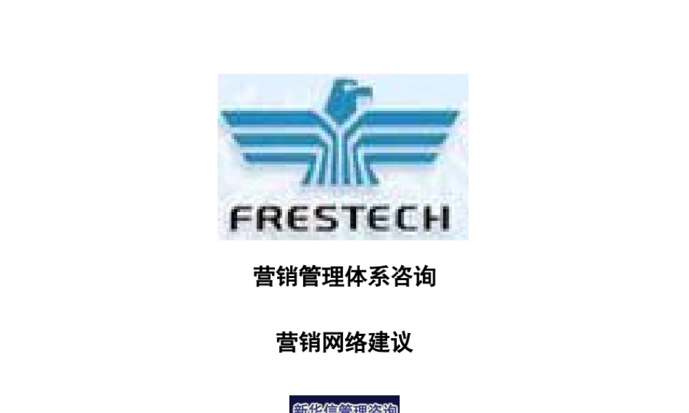 新飞冰箱营销管理体系咨询营销网络建议.ppt
