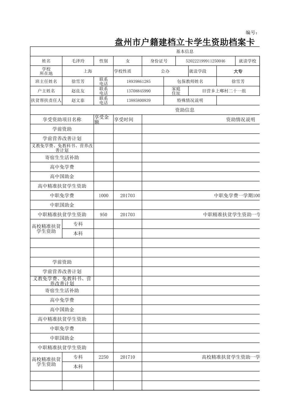 （许天荣）1108盘州市建档立卡资助档案卡.xlsx_第3页