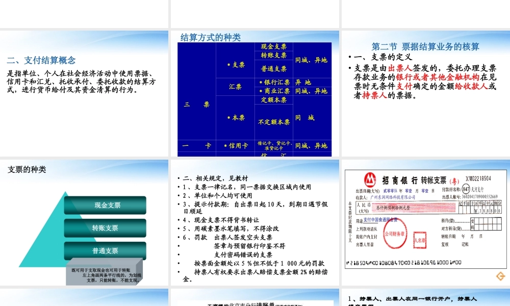 第06章 支付结算业务的核算.ppt
