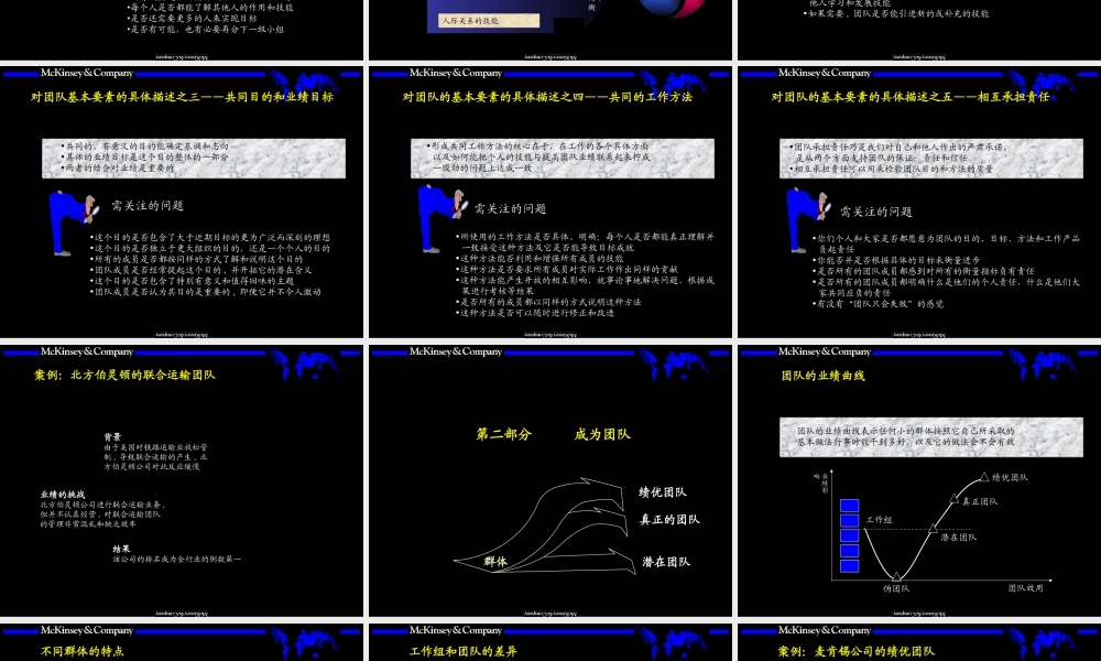 麦肯锡内部培训手册——团队的智慧(1).ppt