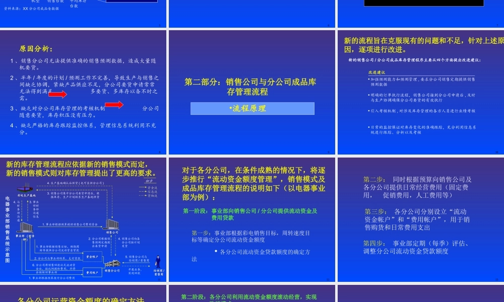 麦肯锡销售公司与分公司成品库存管理流程实施手册(1).ppt