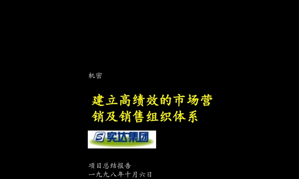 麦肯锡为实达做的项目总结报告(1).ppt