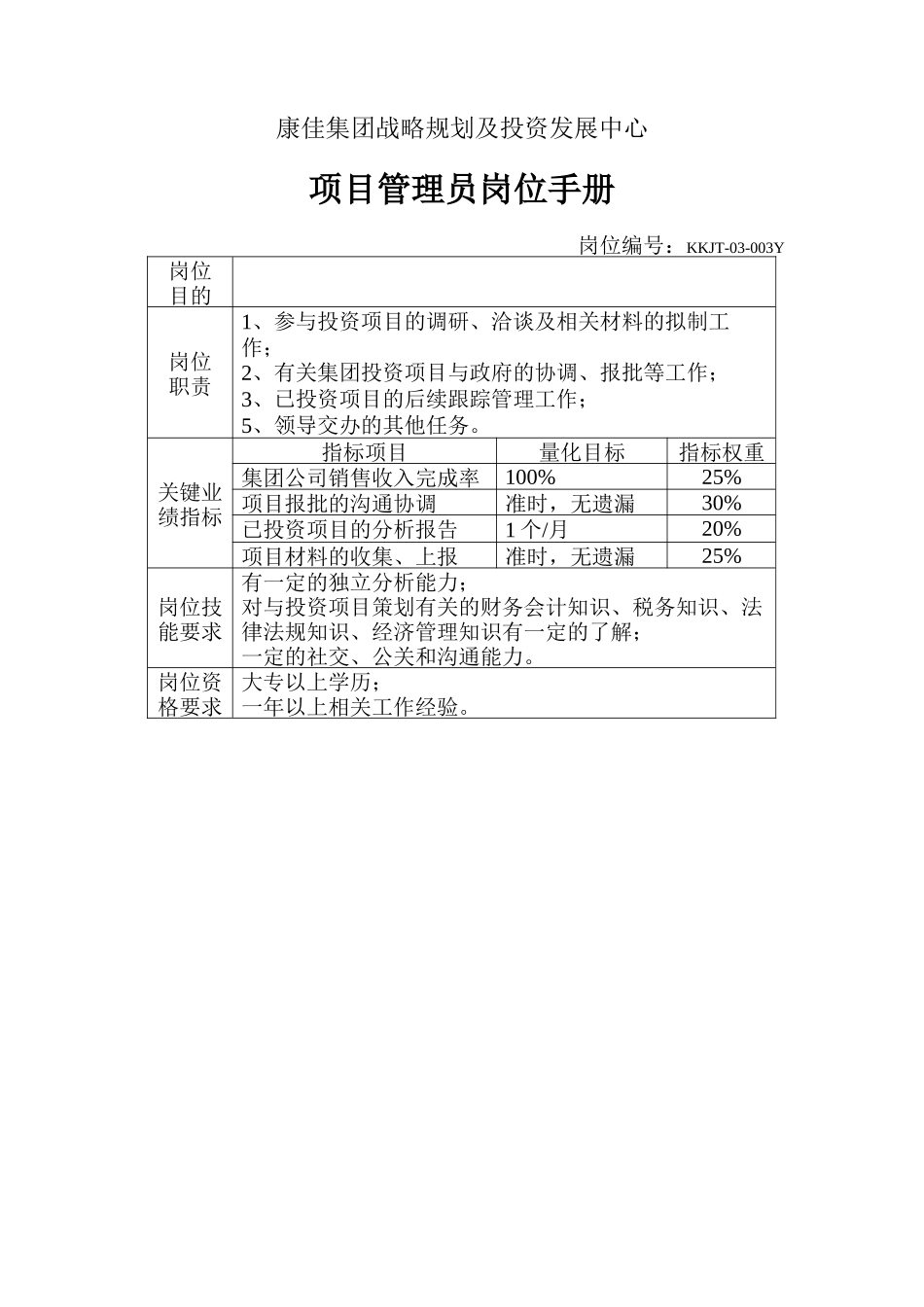 项目管理员岗位手册(2).doc_第1页