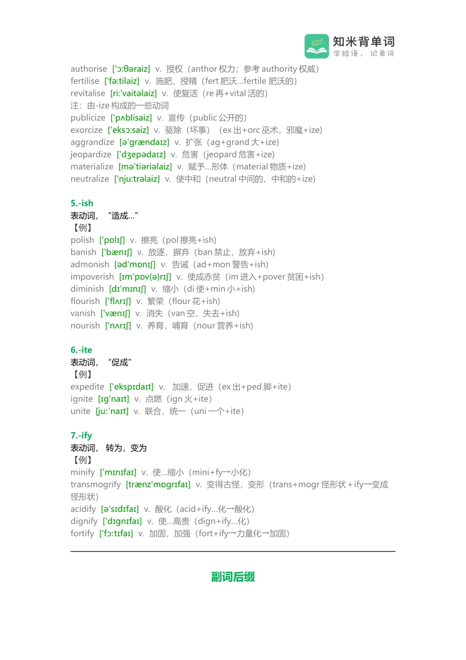 助记丨动词+副词后缀大全以及词例.docx_第2页