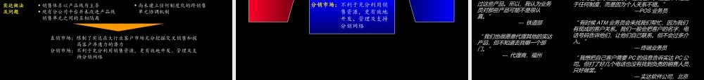 实达建立高绩效的市场营销及销售组织体系阶段一报告文件(1).ppt