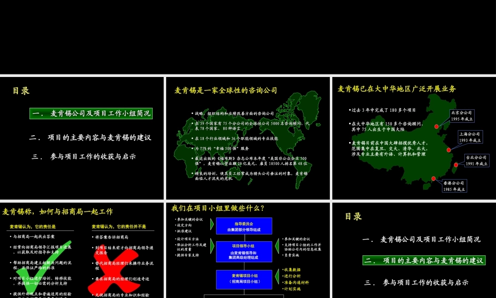 麦肯锡管理咨询标准流程.ppt