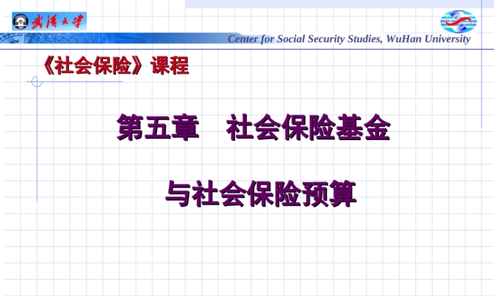 第05章 社会保险基金与社会保险预算.ppt