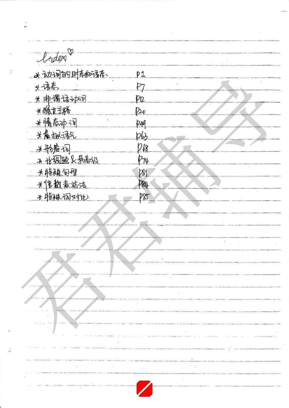 文科高考状元英语手写笔记.pdf_第1页