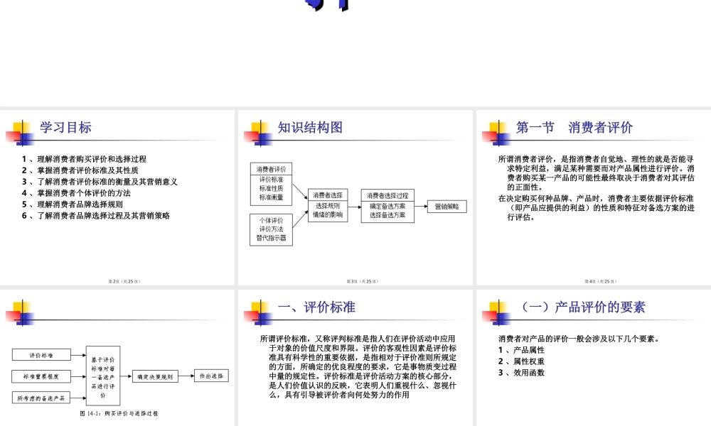 第13章 消费者评价与选择.ppt