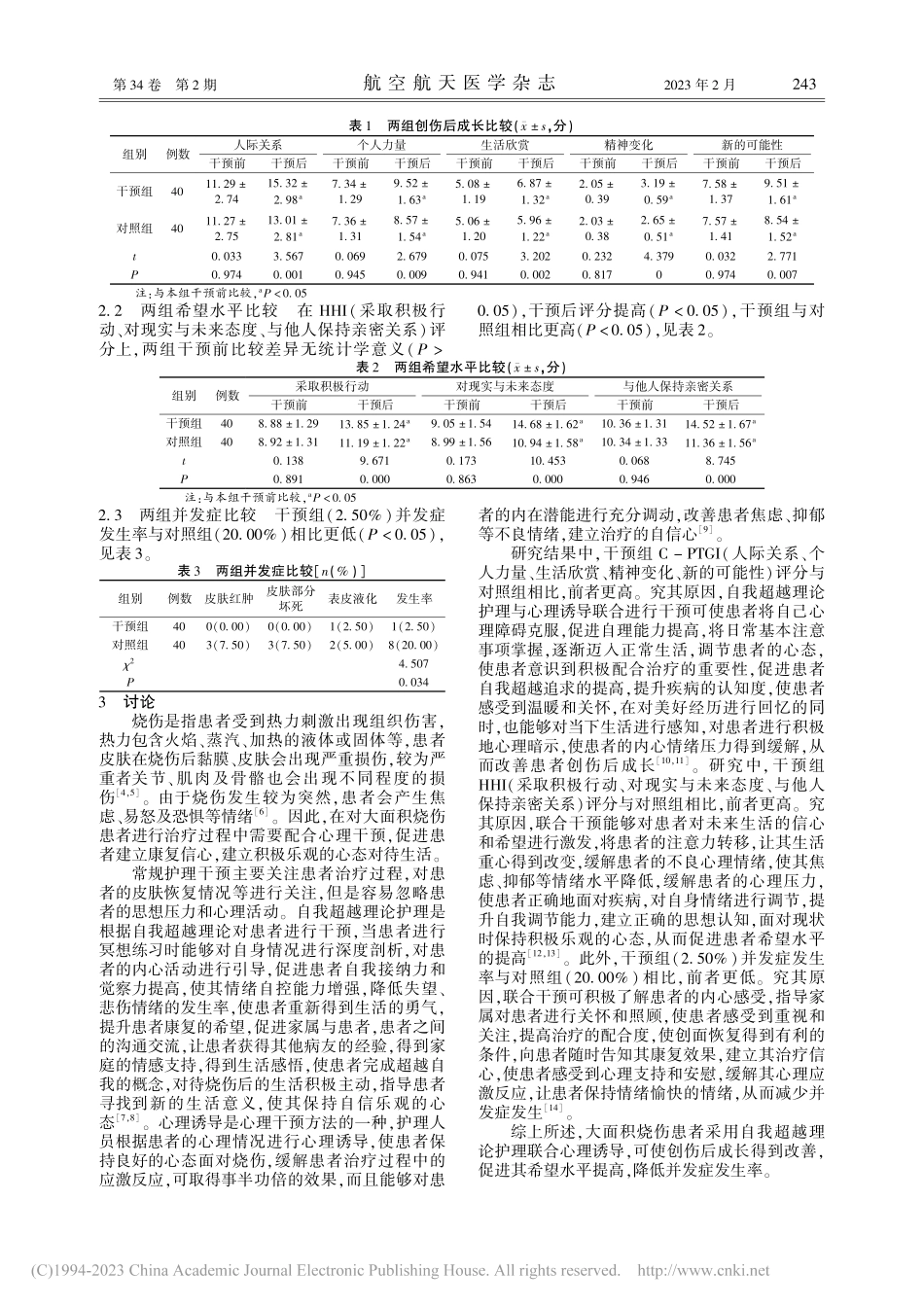 自我超越理论护理联合心理诱...长、希望水平及并发症的影响_李静.pdf_第3页