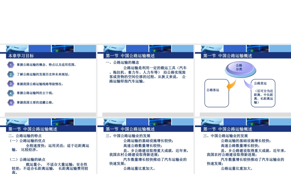 C6 中国公路交通运输环境与地理.ppt