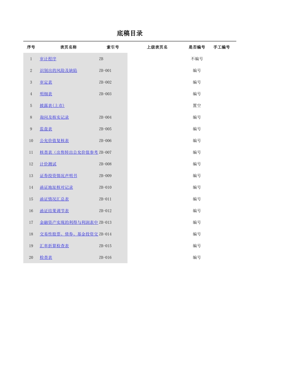 ZB 交易性金融资产.xls_第1页